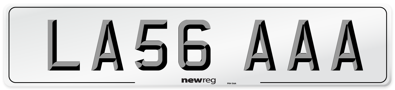 LA56 AAA Number Plate from New Reg